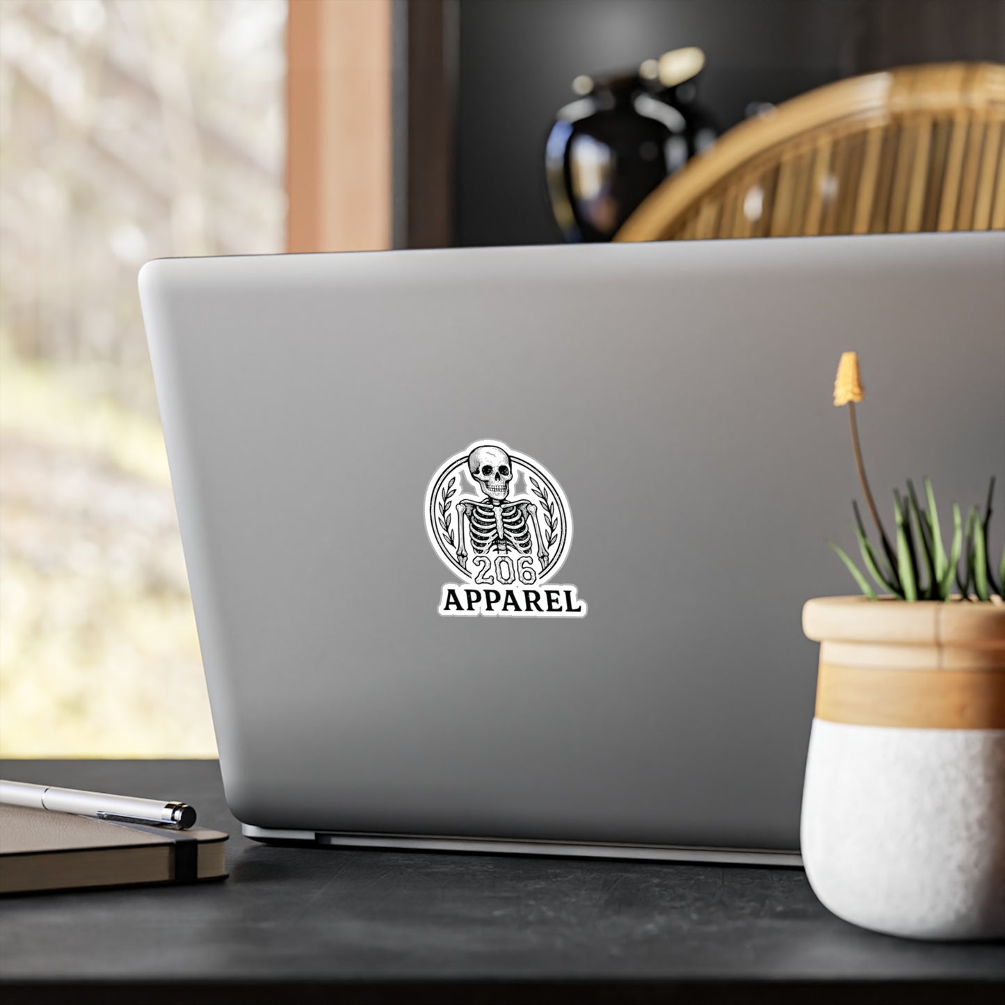 206 Apparel Sticker