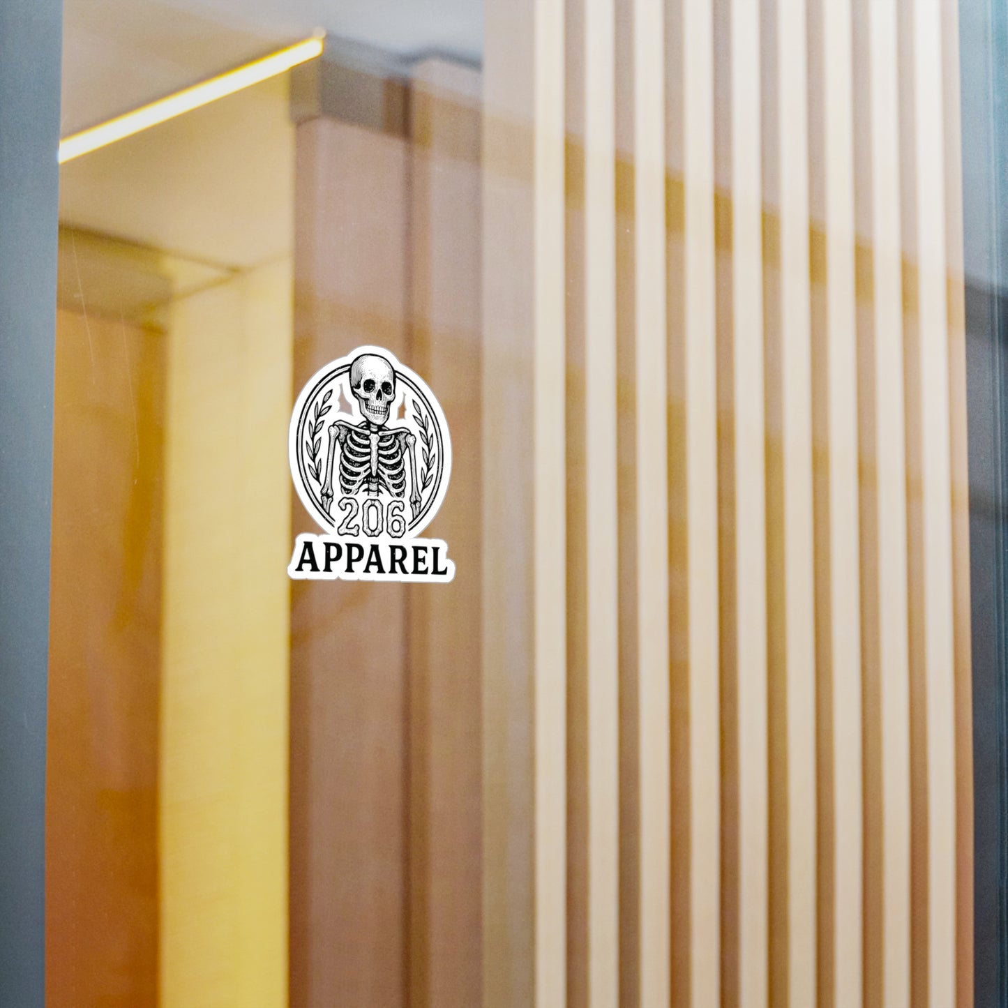 206 Apparel Sticker