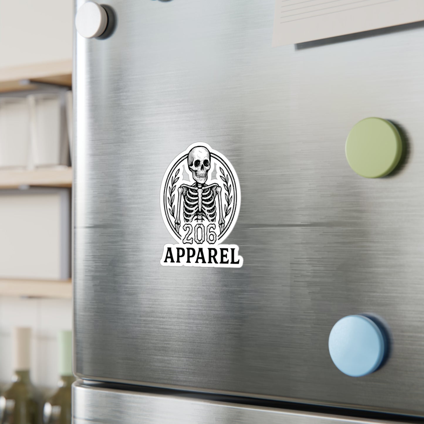 206 Apparel Sticker