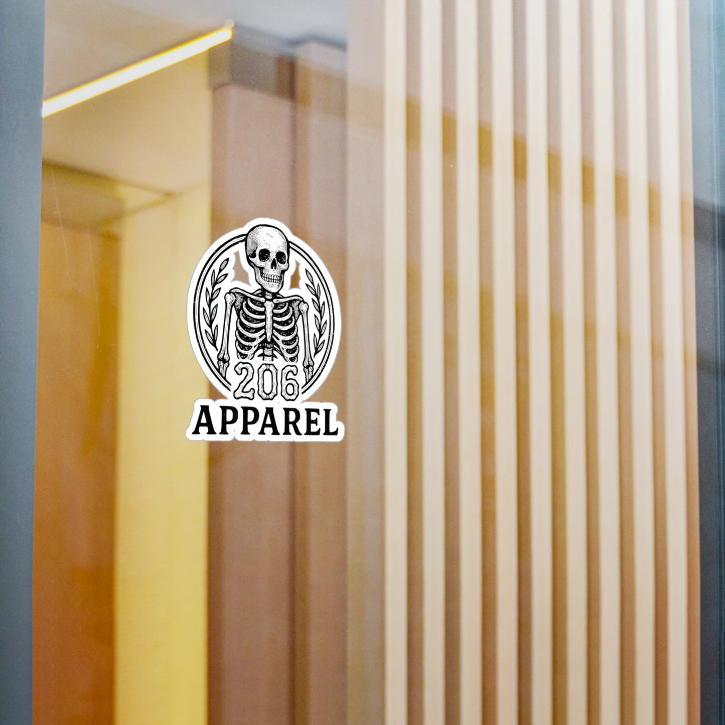 206 Apparel Sticker
