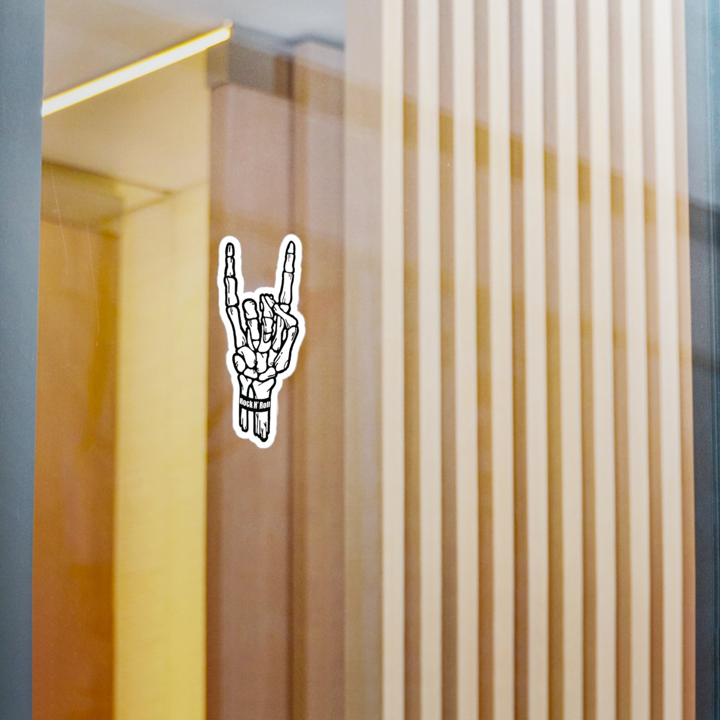 Rock 'N' Roll Skeleton Sticker