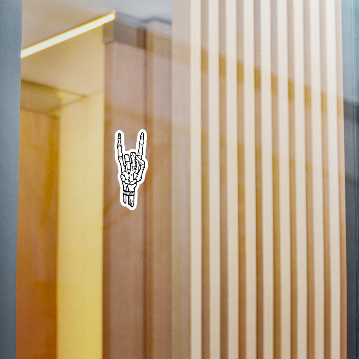 Rock 'N' Roll Skeleton Sticker