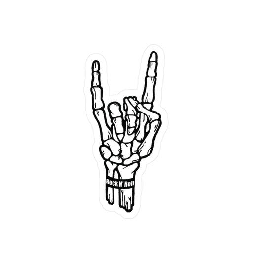 Rock 'N' Roll Skeleton Sticker